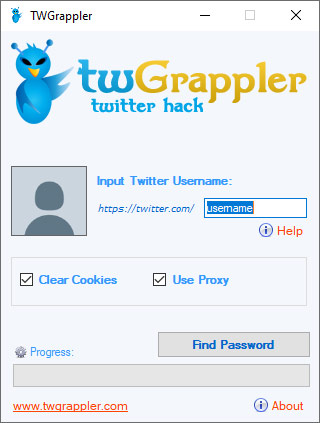 TWGrappler - Twitter Hack Tool